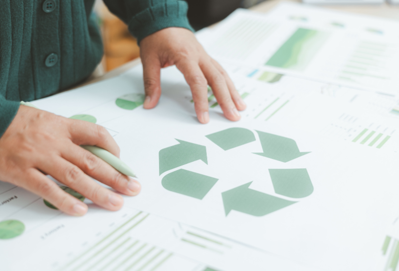 Travail autour de l’économie circulaire et de la gestion des déchets en entreprise lors de la Journée de l’Impact 2026.